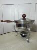 Mid-Century Modern Stainless Steel Chafing Dish with Stand