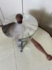 Mid-Century Modern Stainless Steel Chafing Dish with Stand - 2