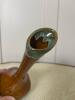 Van Briggle-Style Art Pottery Bud Vase, Drip Glaze Brown and Green - 2
