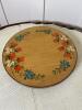 Hand Painted Folk Art Wooden Lazy Susan, Signed 1985 - 7