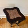 Carved Wood Plant Stand with Stone Inset Top - 2