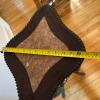 Carved Wood Plant Stand with Stone Inset Top - 8