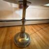 Brass-Toned Floor Lamp with Tray Table - 6