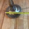 Brass-Toned Floor Lamp with Tray Table - 8