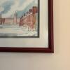 29.5" x 21.75" Framed Winter Village Scene - 5