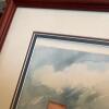 29.5" x 21.75" Framed Winter Village Scene - 8