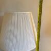 Brass-Tone Table Lamp With Pleated Shade - 10