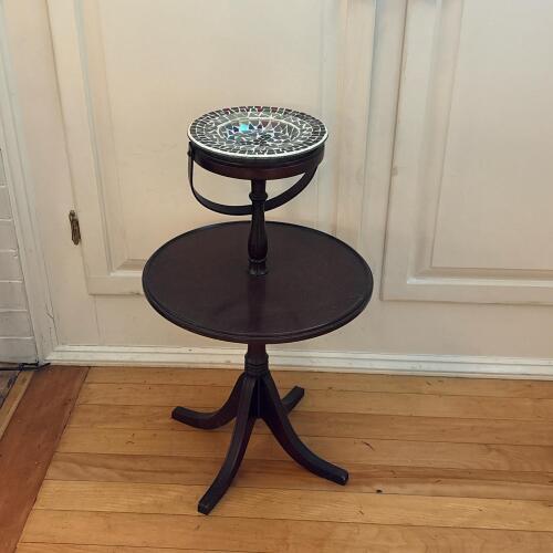 Ferguson Pedestal Table with Mosaic Glass Plate