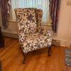 Hickory Chair Floral Upholstered Wingback Chair
