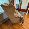 Hickory Chair Floral Upholstered Wingback Chair - 5