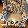 Hickory Chair Floral Upholstered Wingback Chair - 8