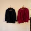 Pair of Women's Norm Thompson Wool Blazer Jackets - Size Large - 2