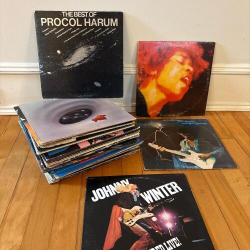 Assorted Vintage Rock And Classical Vinyl Records