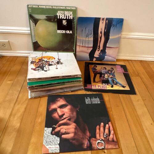Assorted Classic Rock Vinyl Records Collection