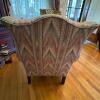 Patterned Upholstered Wingback Chair - 6