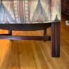 Patterned Upholstered Wingback Chair - 8