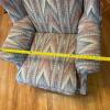 Patterned Upholstered Wingback Chair - 9