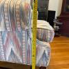 Patterned Upholstered Wingback Chair - 11