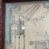 Framed Chinoiserie-Style Drawing, 19"x24" - 6
