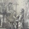 Framed Chinoiserie-Style Drawing, 19"x24" - 7