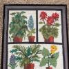 Framed Floral Needlepoint Panel, 14"x30" - 2