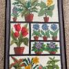 Framed Floral Needlepoint Panel, 14"x30" - 3