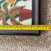 Framed Floral Needlepoint Panel, 14"x30" - 7