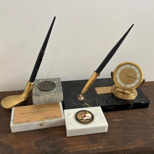Vintage Pen Holders, Paperweights & Desk Accessories