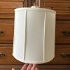 Pair of White and Gold Ceramic and Metal Table Lamps - 5