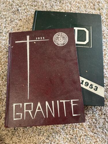 1955 University of New Hampshire Granite Yearbook and 1953 Dartmouth Aegis Yearbook