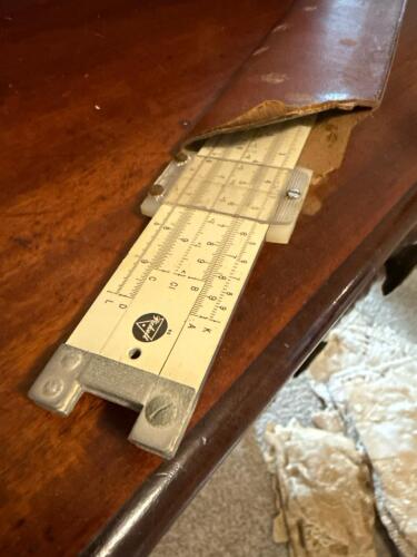 Pickett Slide Rule with Leather Case