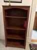 Wooden Bookcase With Adjustable Shelves