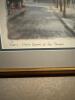 Framed Paris Street Scene Watercolor Lithograph by Lucien Delarue - 2