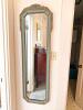 Hollywood Regency Beveled Wall Mirror With Floral Etched Design and Gilt Frame
