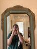 Hollywood Regency Beveled Wall Mirror With Floral Etched Design and Gilt Frame - 2