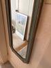 Hollywood Regency Beveled Wall Mirror With Floral Etched Design and Gilt Frame - 4
