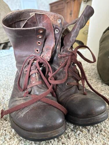 Vintage Corcoran Brown Leather Military Combat Boots