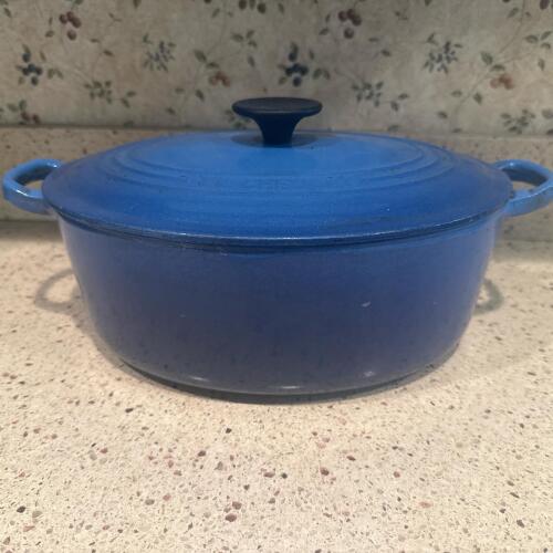 Le Creuset Blue Enameled Cast Iron Dutch Oven