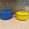 Dansk Enamel Casseroles in Mid-Century Modern Style