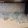 Assorted Drinking Glasses and Weck Jar