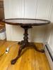 Round Carved Pedestal Table in the Manner of Chippendale