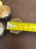 Japanese Floral Footed Salt Cellars with Yellow Egg Cups - 4