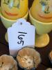 Japanese Floral Footed Salt Cellars with Yellow Egg Cups - 6