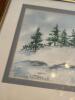 Framed Watercolor Painting of Lighthouse by Elaine Winstock - 2