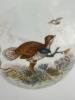 Porcelain Serving Trays and Plates, Floral and Game Motifs - 9