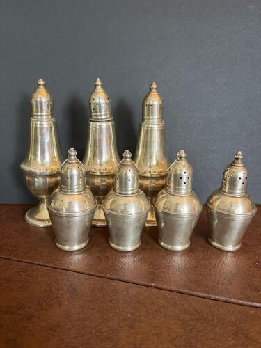 Sterling Weighted Salt and Pepper Shakers, Duchin Creation