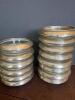 Sterling Silver and Glass Bottle Coasters, Frank M. Whiting & Amston - 4