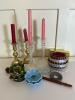 Mixed Candle Holders and Candle Accessories Lot