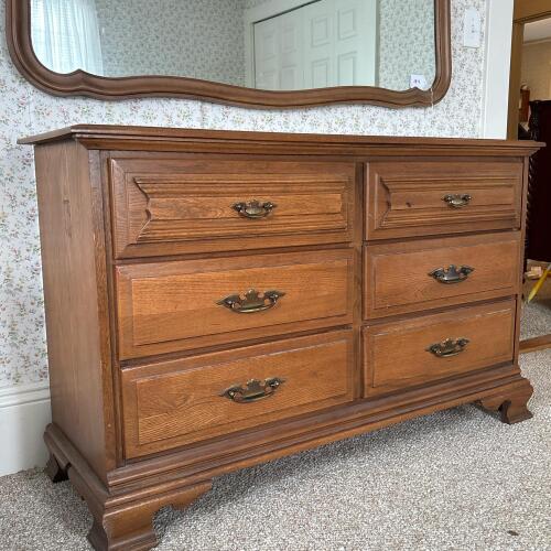 Vintage Charter Oak Dresser by Young Hinkle