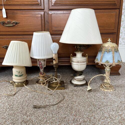 Vintage Table Lamps, Assorted Styles and Materials